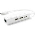 Techlink iWires USB-C type c usbc Plug To 3 Port USB HUB With Ethernet