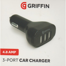 Griffin 4.8 amp 3 port USB Car Charger